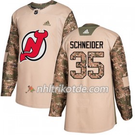 New Jersey Devils Trikot Cory Schneider 35 Adidas 2017-2018 Camo Veterans Day Practice Authentic - Herren